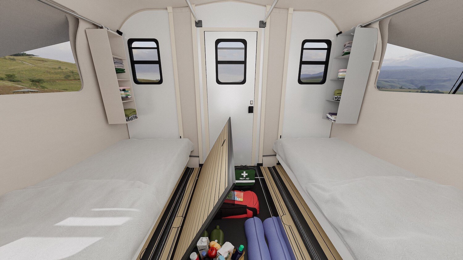 camp365 t model is a modern truck bed camper specifically designed for electric pickups 14