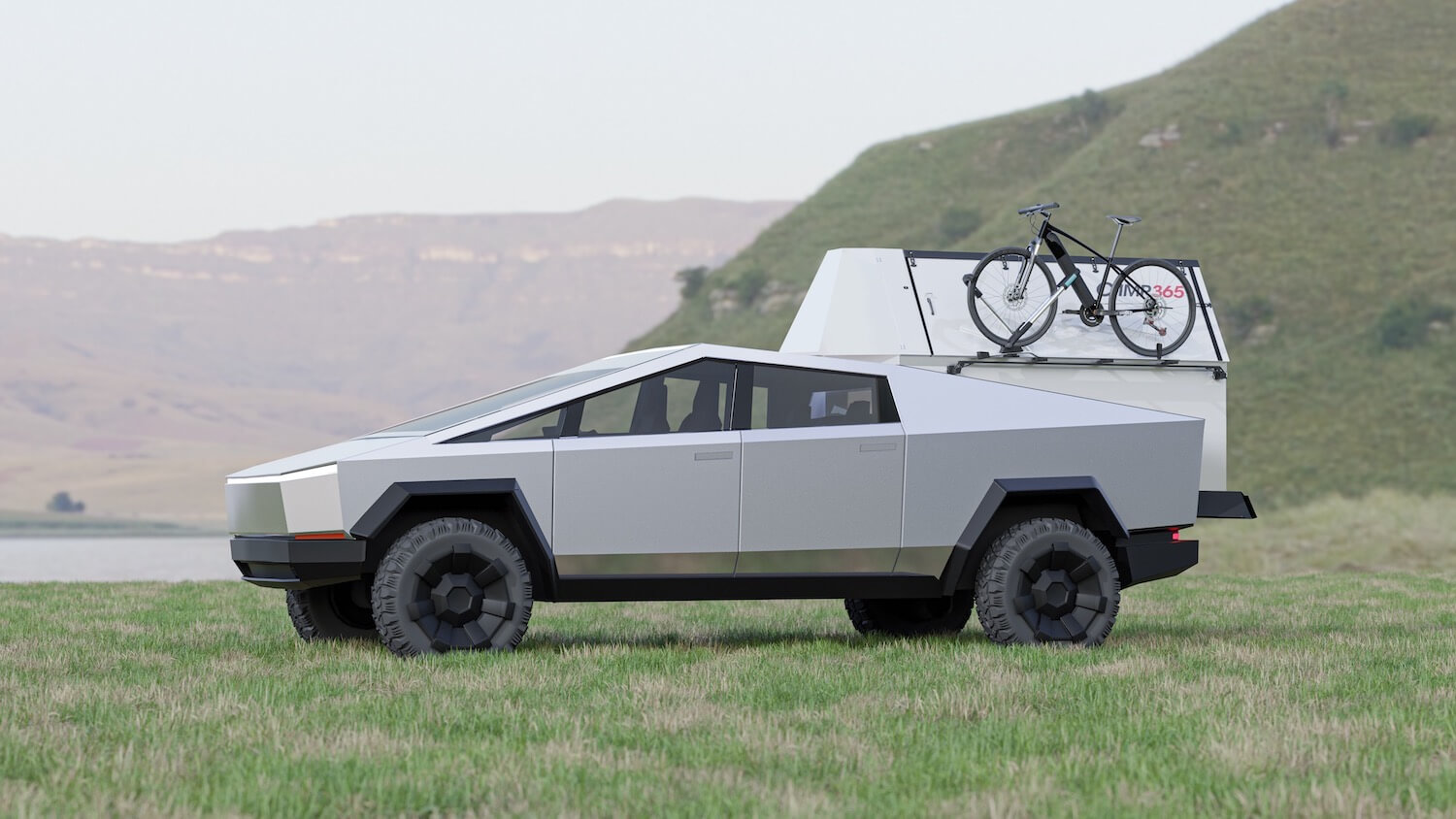 camp365 t model is a modern truck bed camper specifically designed for electric pickups 3
