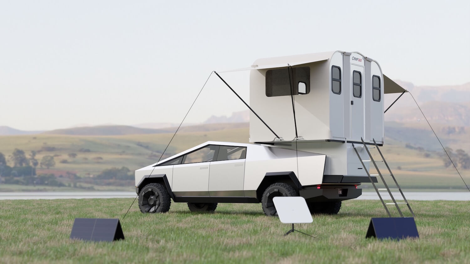 camp365 t model is a modern truck bed camper specifically designed for electric pickups 4