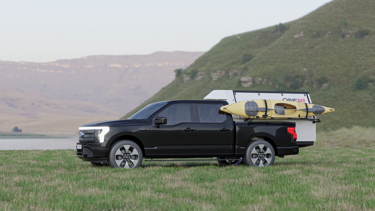 camp365 t model is a modern truck bed camper specifically designed for electric pickups 5