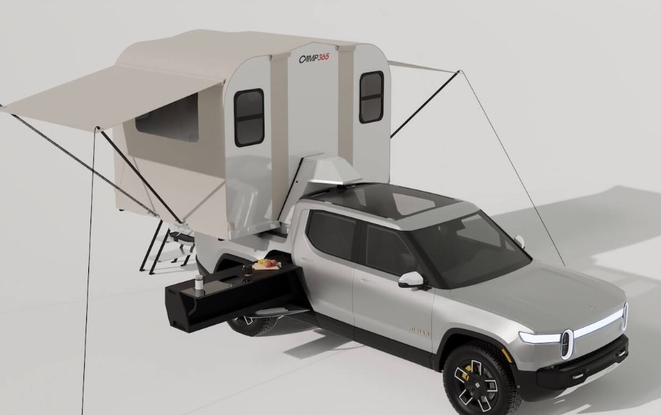 camp365 t model is a modern truck bed camper specifically designed for electric pickups 7