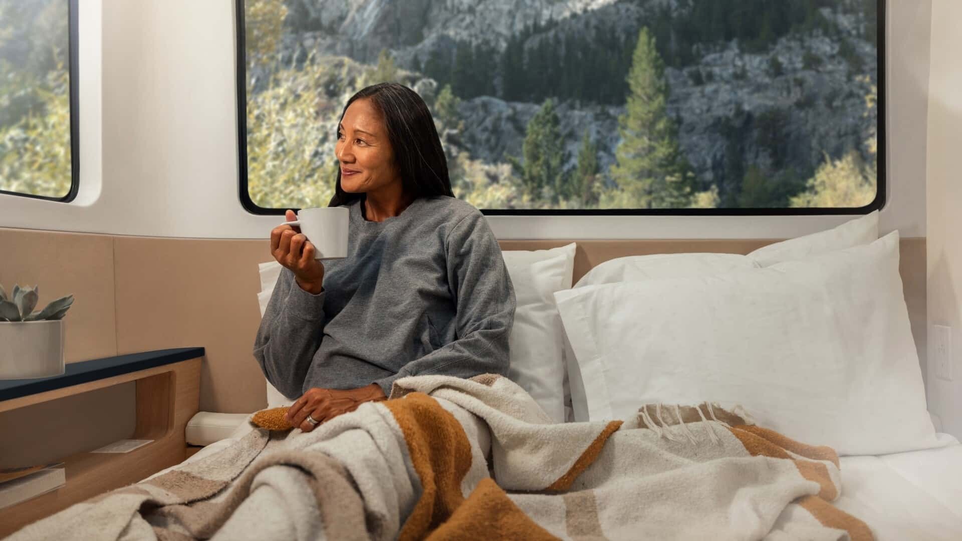 pebble flow all electric travel trailer interior shots 4
