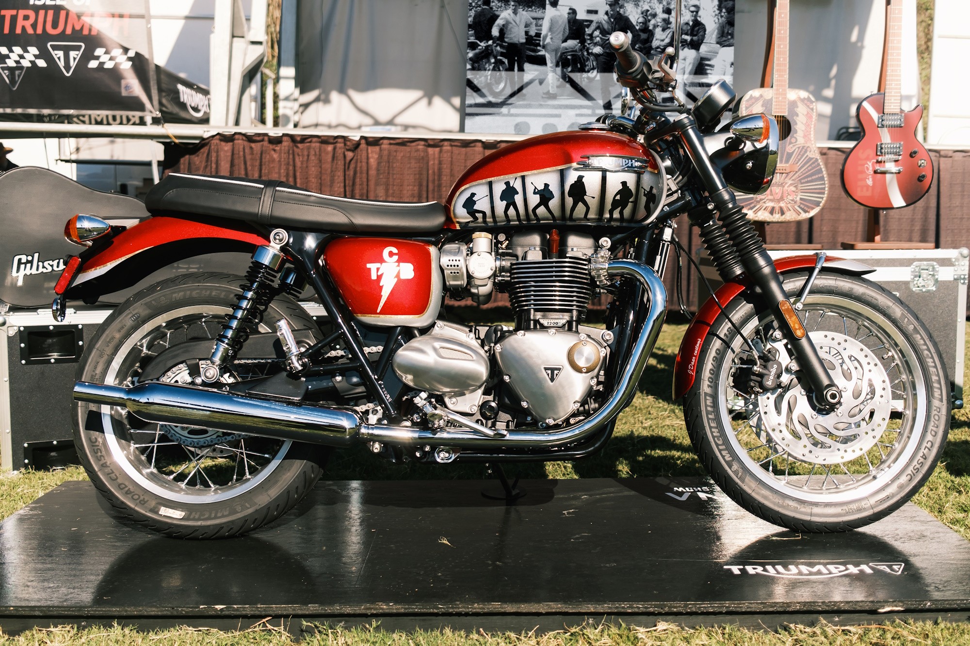 the myth of the elvis presley lost triumphs gives way to a very special t120 bonneville 6 1