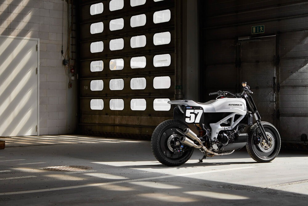 this suzuki sv650 street tracker doesnt need a vibrant colorway to stand out 1
