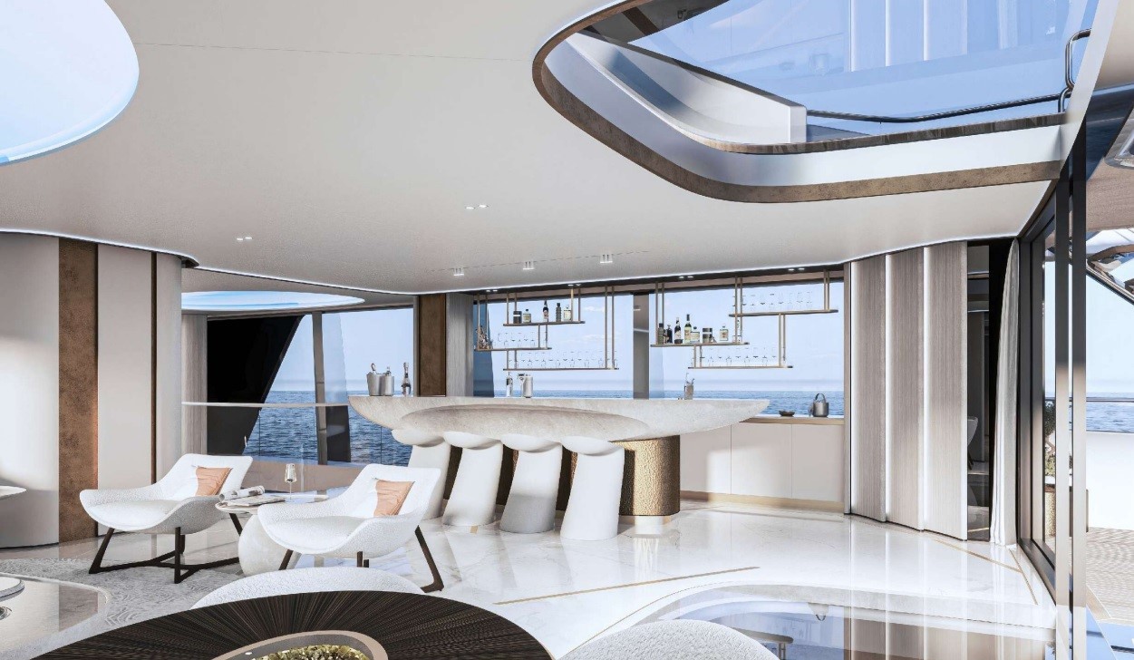 vesper superyacht concept is all about alfresco living and a deep connection with the sea 11