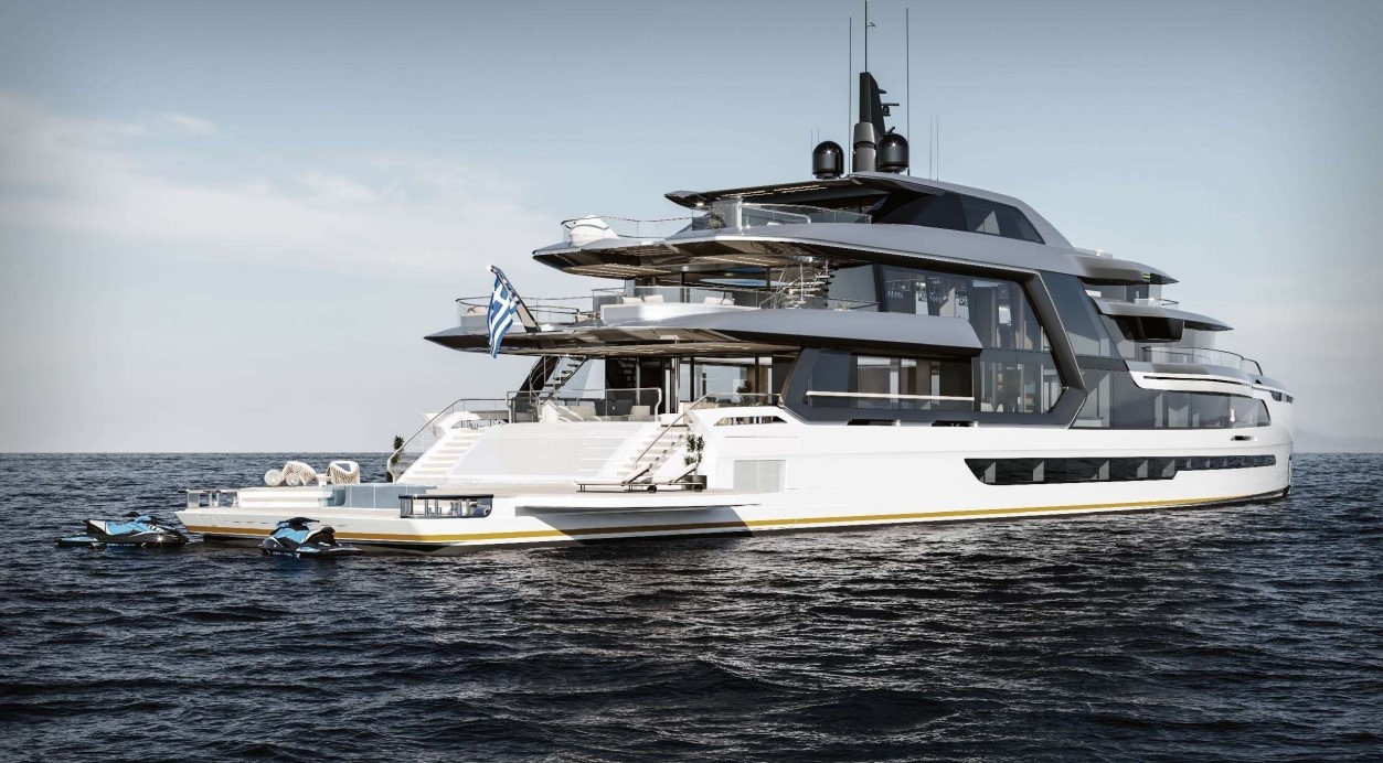 vesper superyacht concept is all about alfresco living and a deep connection with the sea 2