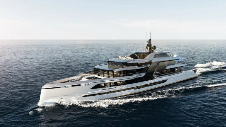 vesper superyacht concept is all about alfresco living and a deep connection with the sea 3