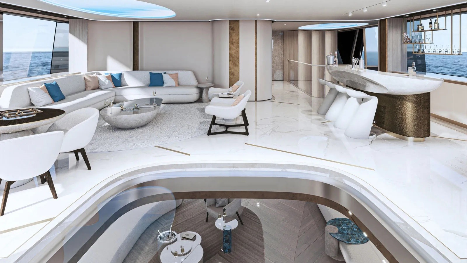 vesper superyacht concept is all about alfresco living and a deep connection with the sea 7