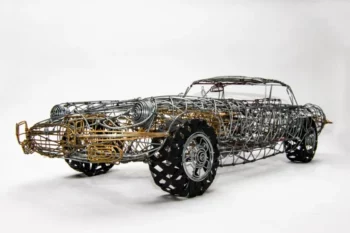 Jaguar E-Type Serie 3 in filo metallico