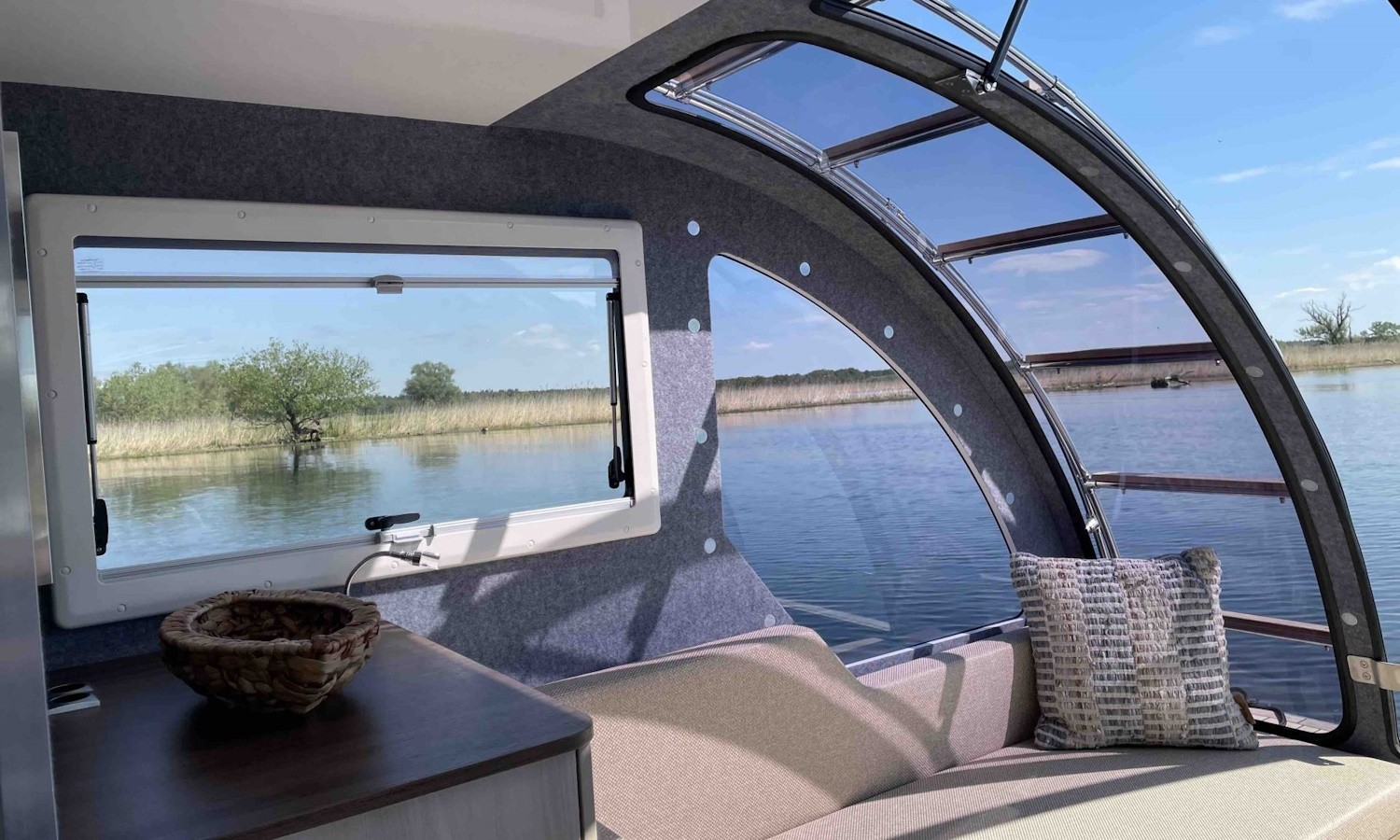 caravanboat departure one is a luxury travel trailer that doubles as a houseboat 14