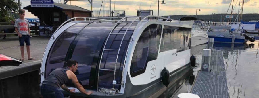 caravanboat departure one is a luxury travel trailer that doubles as a houseboat 2