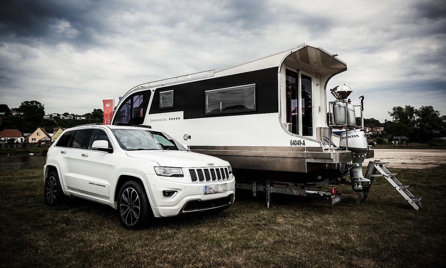 caravanboat departure one is a luxury travel trailer that doubles as a houseboat 6