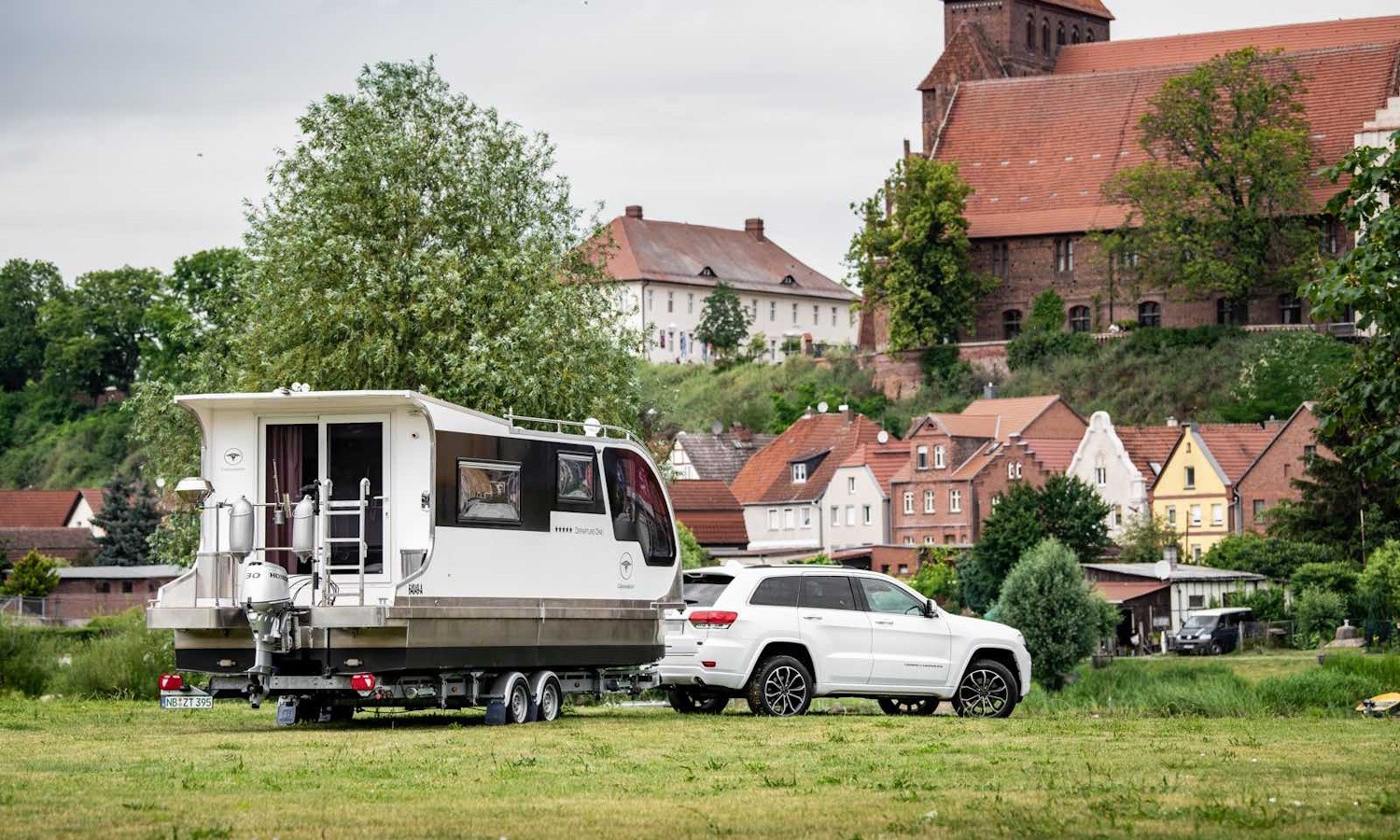 caravanboat departure one is a luxury travel trailer that doubles as a houseboat 8