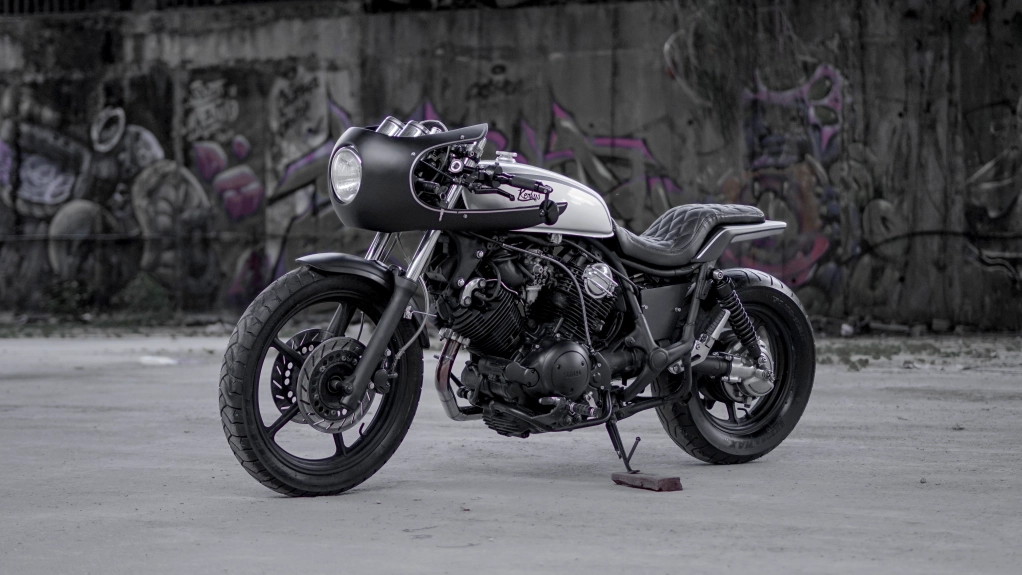 one off yamaha virago 1100 cafe racer has a sporty allure and room for two 224687 1