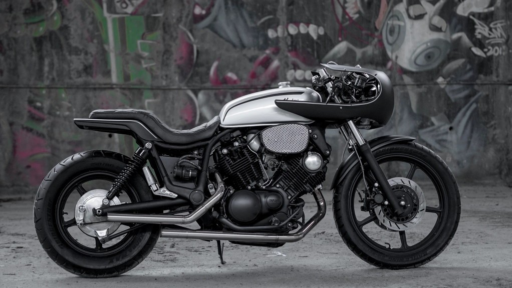 one off yamaha virago 1100 cafe racer has a sporty allure and room for two 12