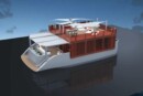 the cube houseboat concept blends modern naval architecture with luxury amenities 224561 1