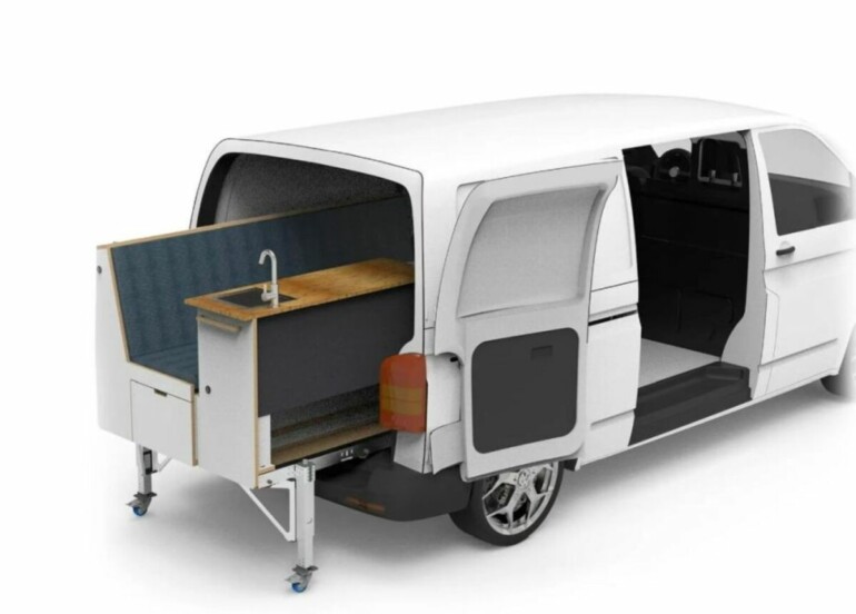 the plugvan small module turns any van into a mobile home almost instantly 8