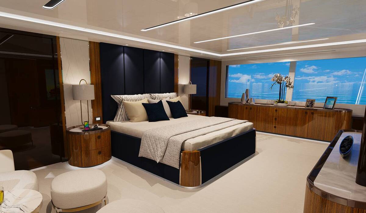 this american made superyacht stands out with one of a kind atrium and infinity deck 11