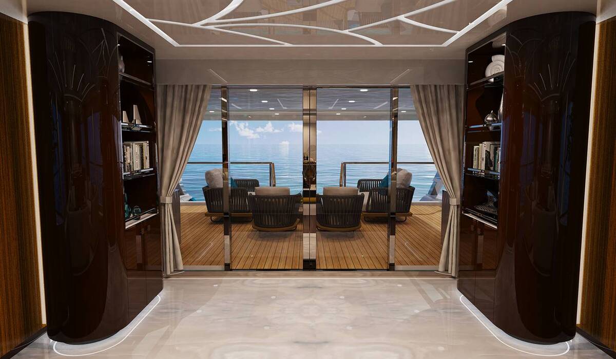 this american made superyacht stands out with one of a kind atrium and infinity deck 14