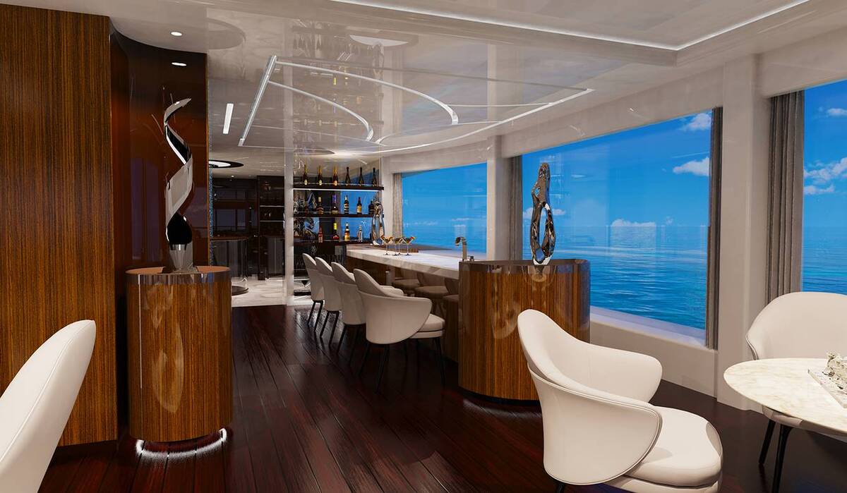 this american made superyacht stands out with one of a kind atrium and infinity deck 18