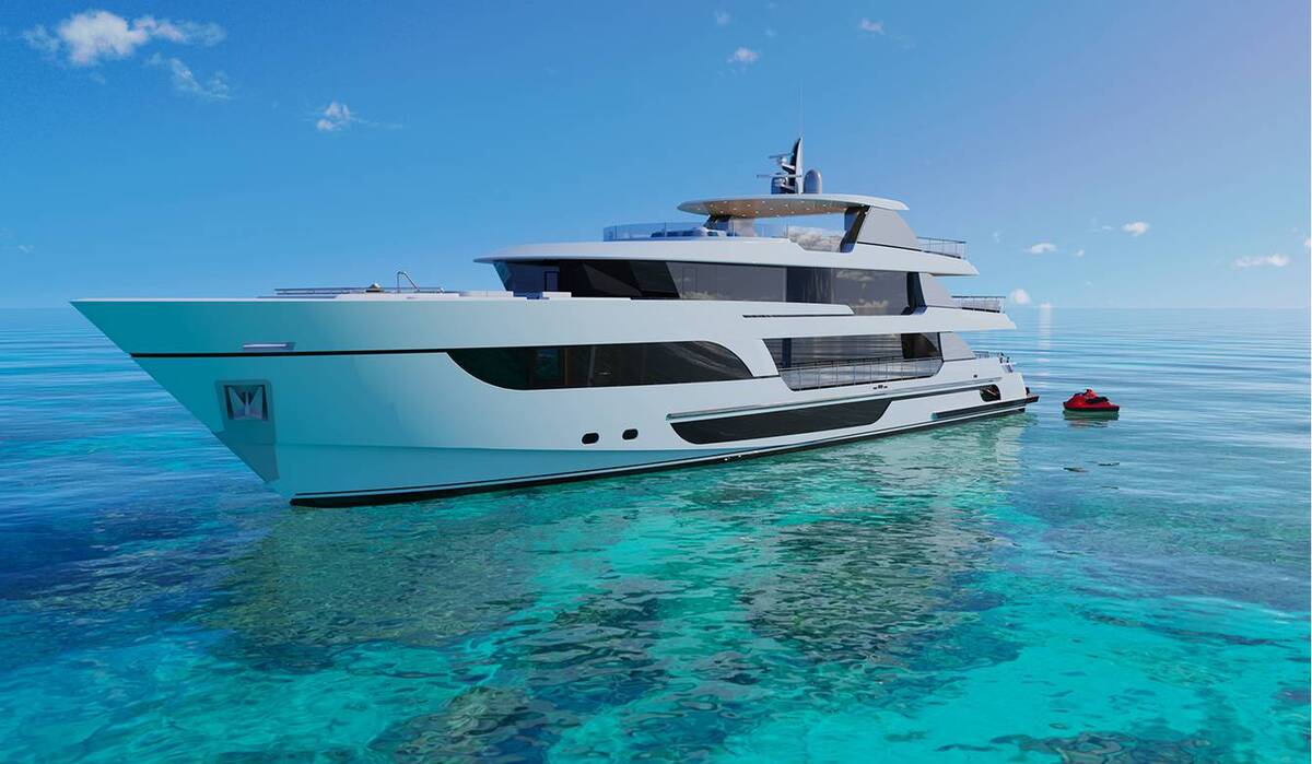 this american made superyacht stands out with one of a kind atrium and infinity deck 6