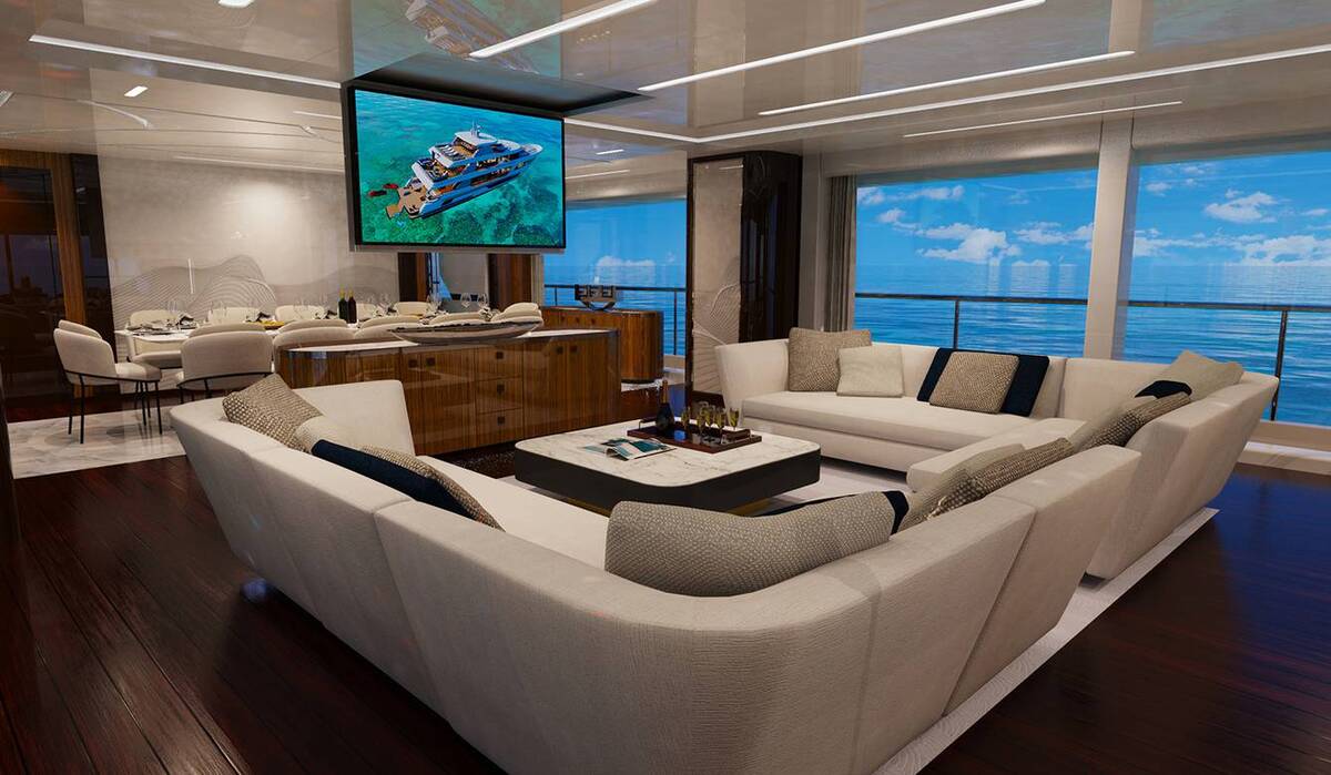 this american made superyacht stands out with one of a kind atrium and infinity deck 7