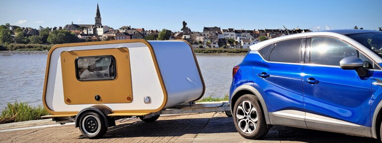 this compact teadrop trailer aims for maximum versatility very chic design 2