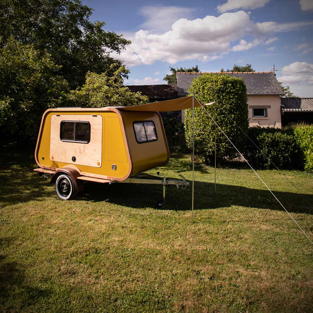 this compact teadrop trailer aims for maximum versatility very chic design 27