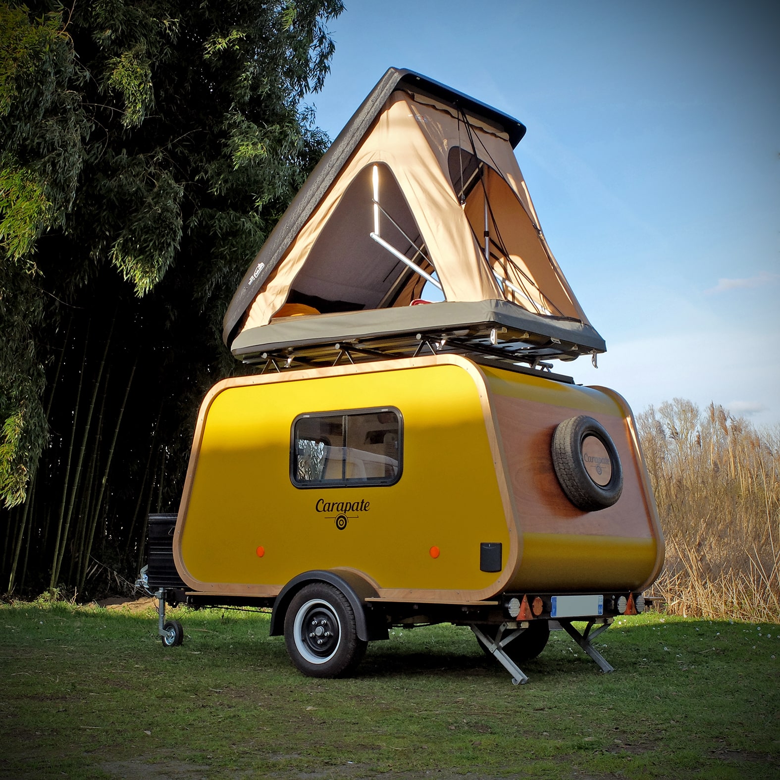 this compact teadrop trailer aims for maximum versatility very chic design 5