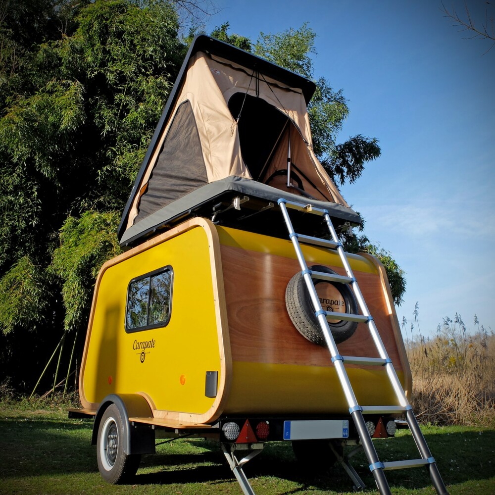 this compact teadrop trailer aims for maximum versatility very chic design 7