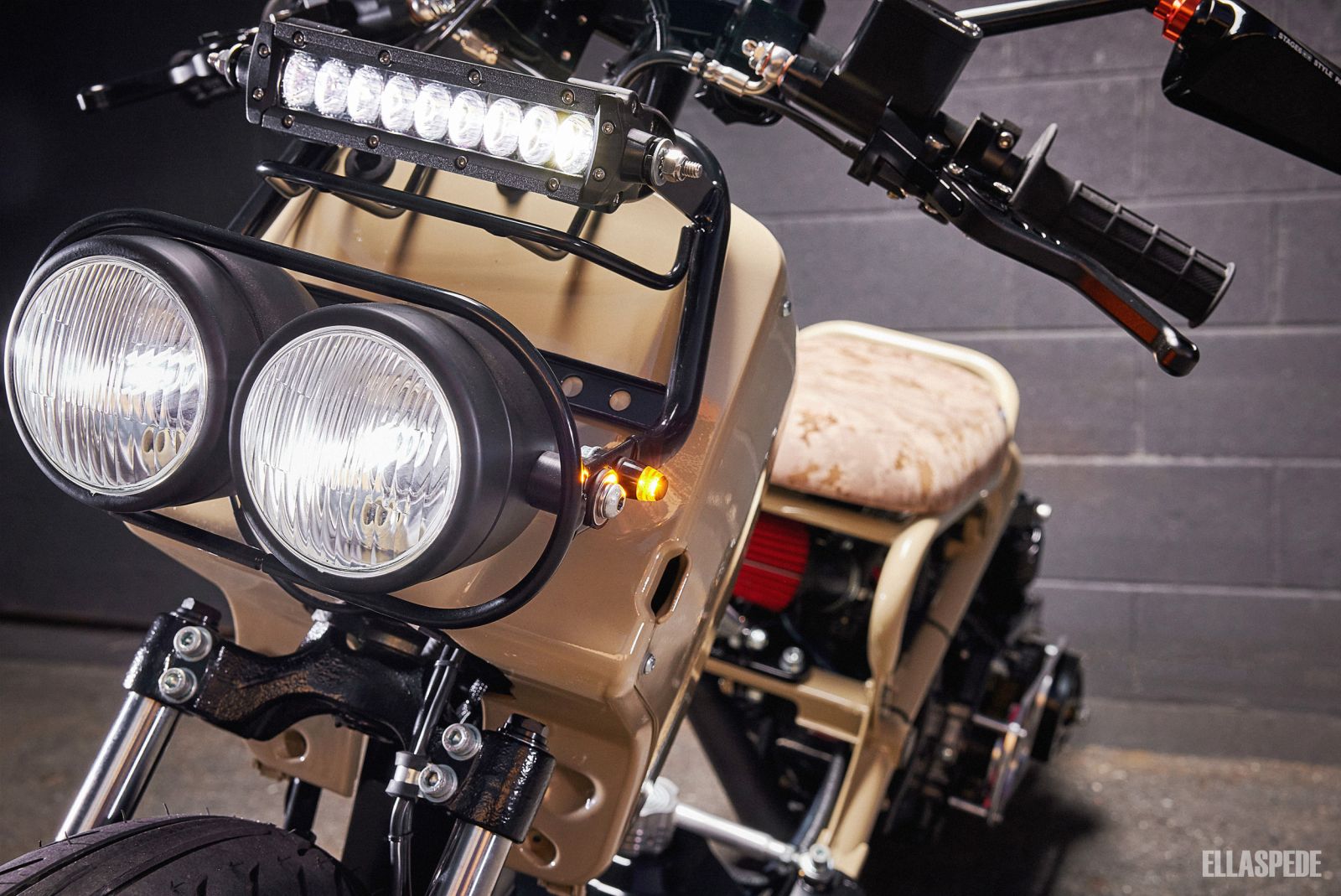 this zany custom honda ruckus is stretched slammed and adorably impractical 5