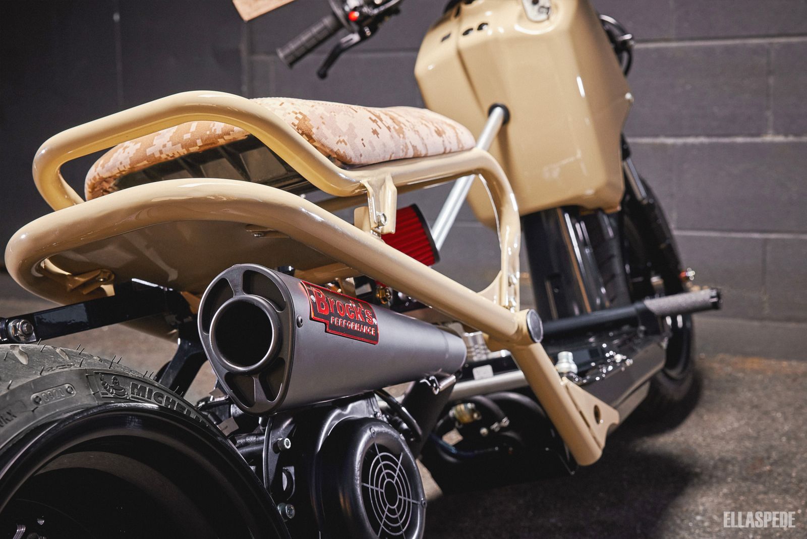 this zany custom honda ruckus is stretched slammed and adorably impractical 8